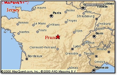 French Grand Prix at Magny-Cours, map by MapQuest