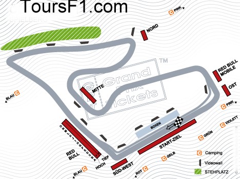 Systematisch Afkorting Verlichten Austria Grand Prix seating and track map